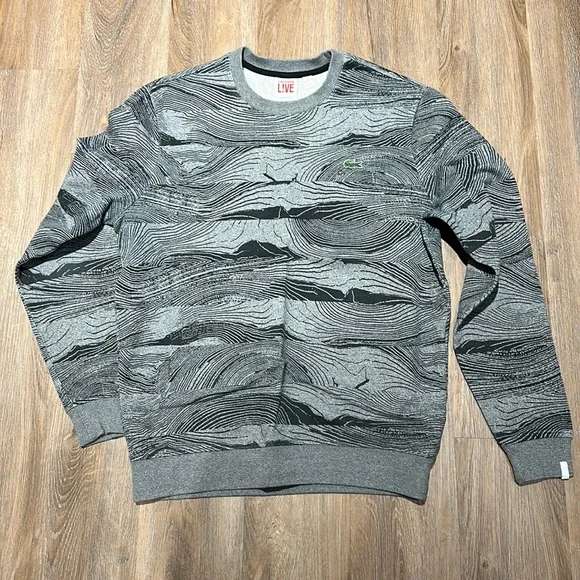 Lacoste LIVE! Pullover sweater grey & black M - Picture 1 of 5